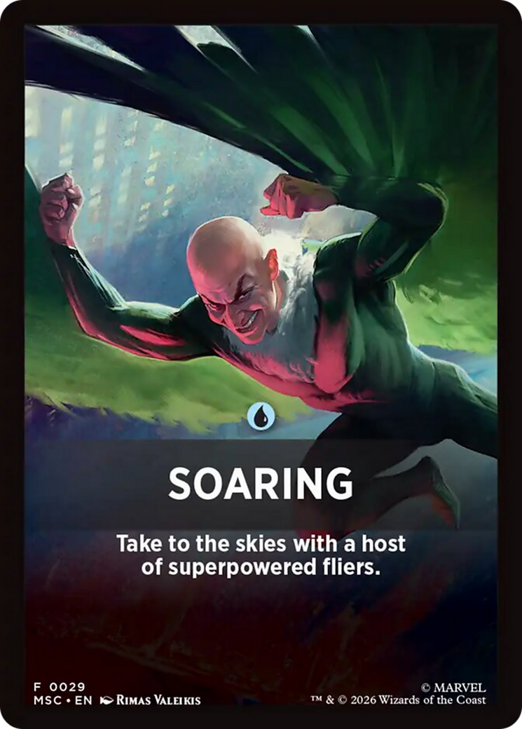 Soaring Theme Card [Marvel Super Heroes Commander] | Anubis Games and Hobby