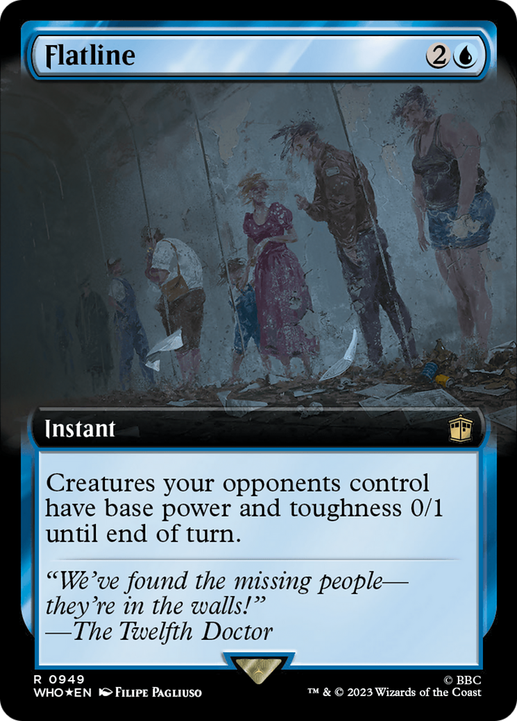 Flatline (Extended Art) (Surge Foil) [Doctor Who] | Anubis Games and Hobby