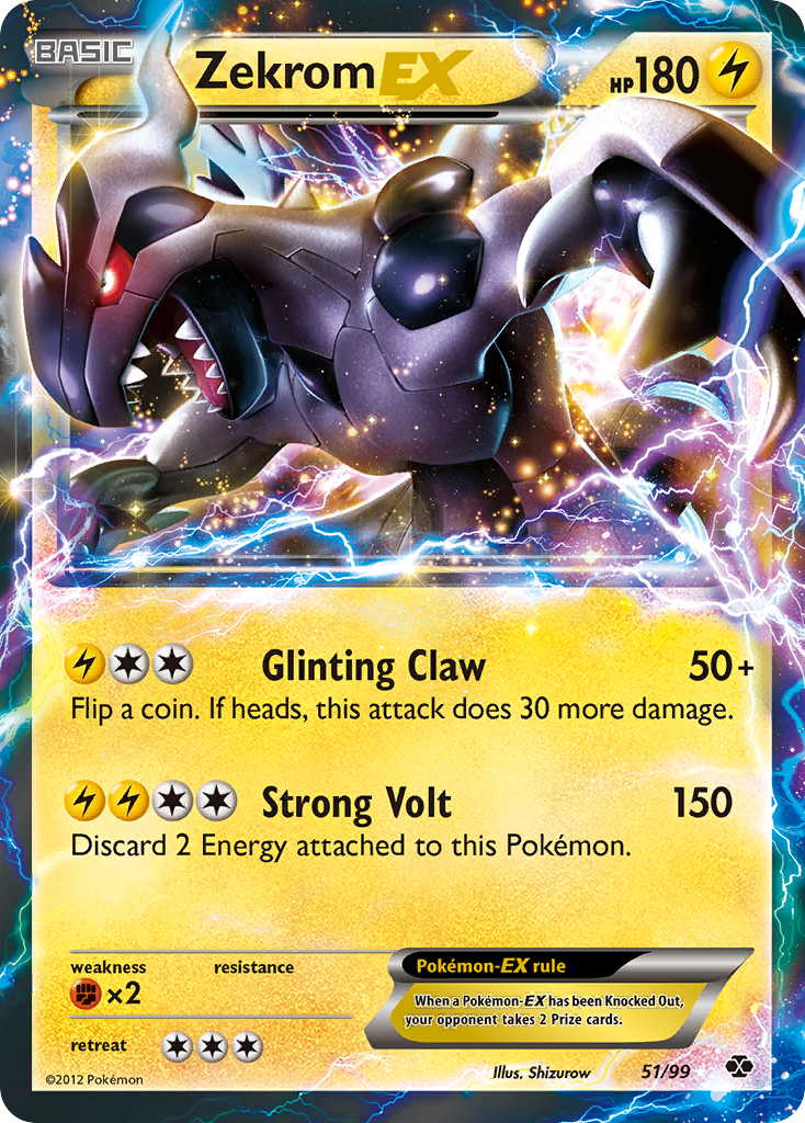 Zekrom EX (51/99) [Black & White: Next Destinies] | Anubis Games and Hobby