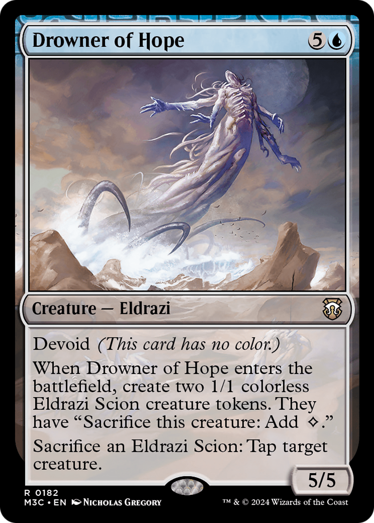 Drowner of Hope (Ripple Foil) [Modern Horizons 3 Commander] | Anubis Games and Hobby