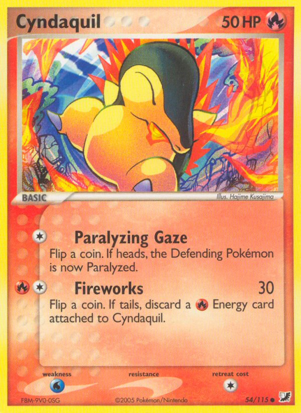 Cyndaquil (54/115) [EX: Unseen Forces] | Anubis Games and Hobby