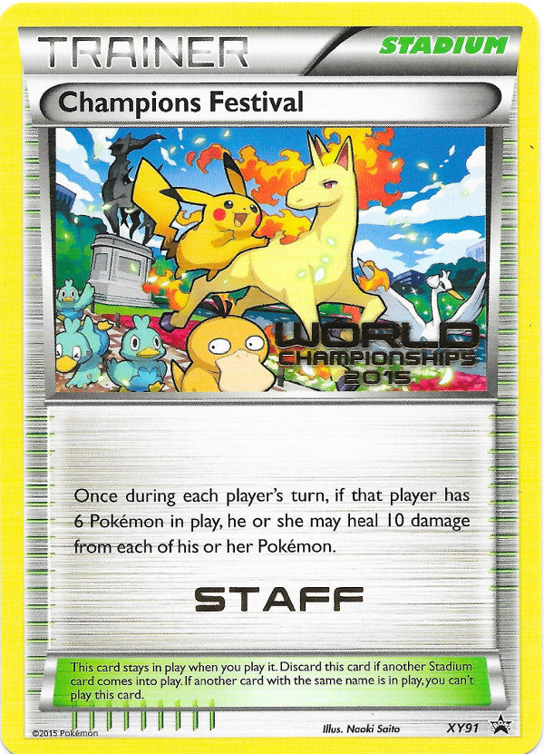 Champions Festival (XY91) (2015 Quarter Finalist) [XY: Black Star Promos] | Anubis Games and Hobby