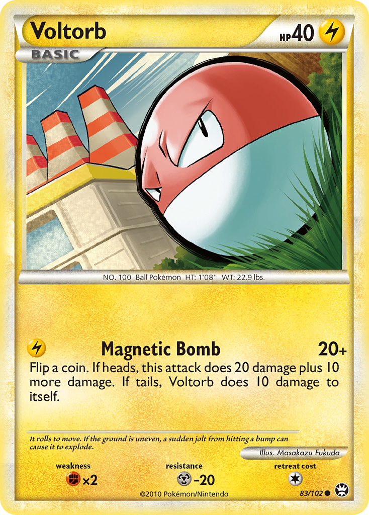 Voltorb (83/102) [HeartGold & SoulSilver: Triumphant] | Anubis Games and Hobby