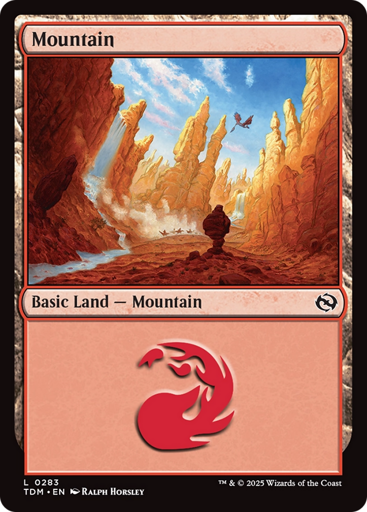 Mountain (0283) [Tarkir: Dragonstorm] | Anubis Games and Hobby
