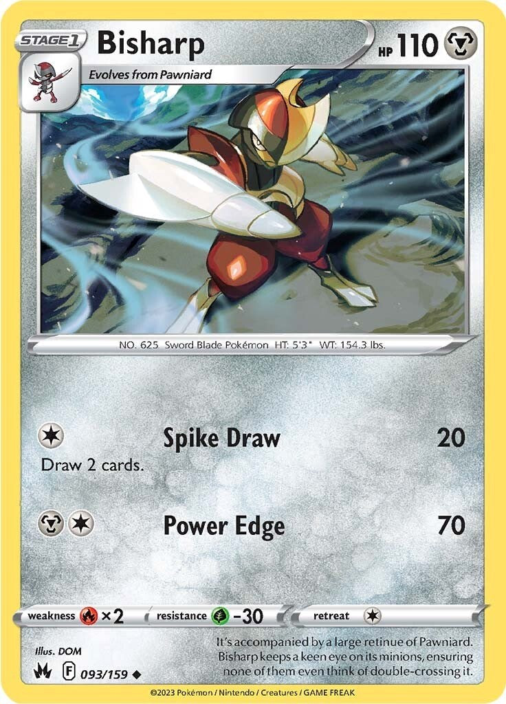Bisharp (093/159) [Sword & Shield: Crown Zenith] | Anubis Games and Hobby