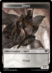 Spirit (0039) // Spider Double-Sided Token [Commander Masters Tokens] | Anubis Games and Hobby