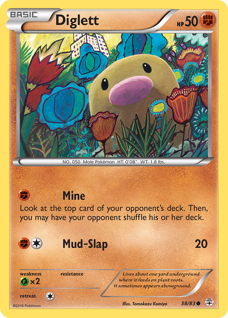 Diglett (38/83) [XY: Generations] | Anubis Games and Hobby