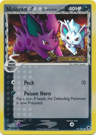 Nidoran (57/101) (Male) (Delta Species) (Stamped) [EX: Dragon Frontiers] | Anubis Games and Hobby