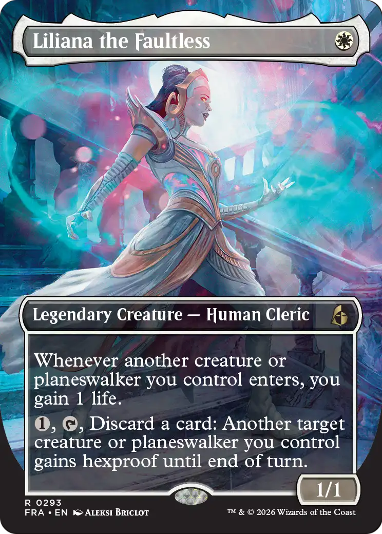 Liliana the Faultless (Borderless) [Reality Fracture] | Anubis Games and Hobby