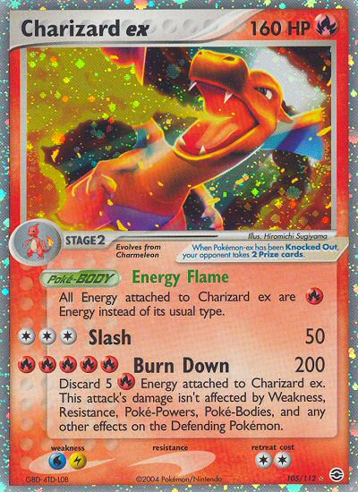 Charizard ex (105/112) [EX: FireRed & LeafGreen] | Anubis Games and Hobby