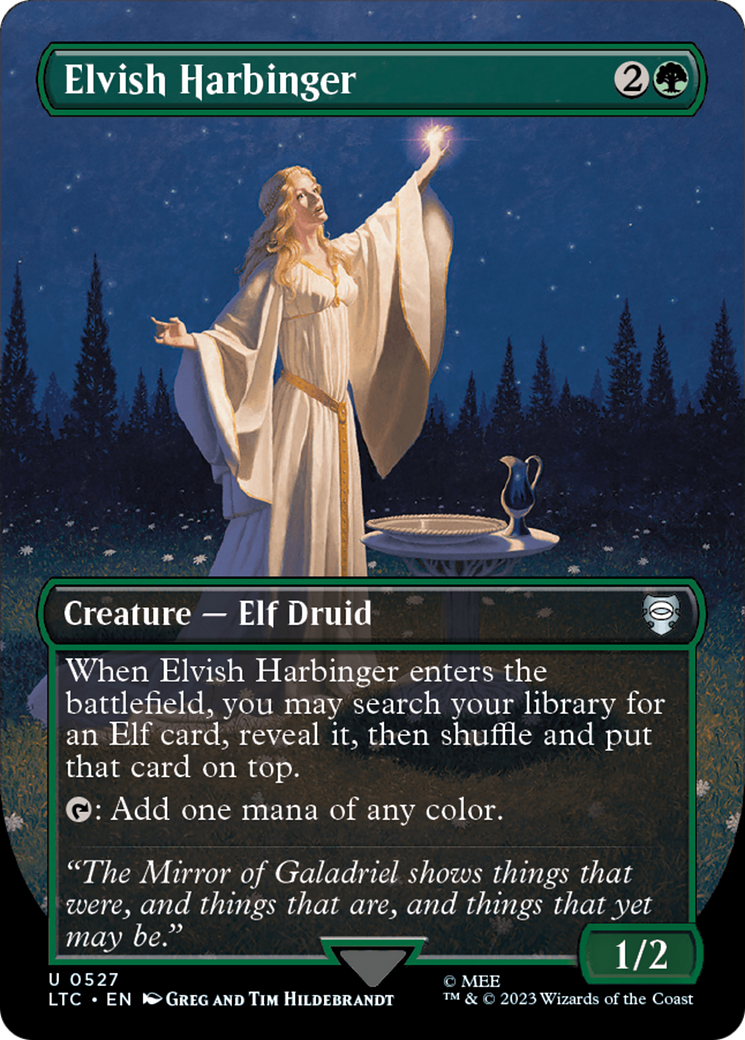 Elvish Harbinger (Borderless) [The Lord of the Rings: Tales of Middle-Earth Commander] | Anubis Games and Hobby