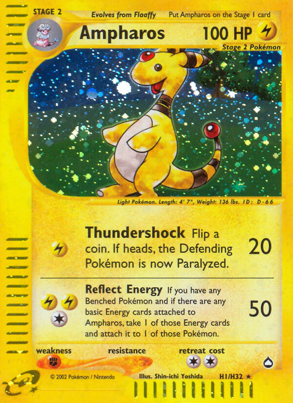Ampharos (H1/H32) [Aquapolis] | Anubis Games and Hobby