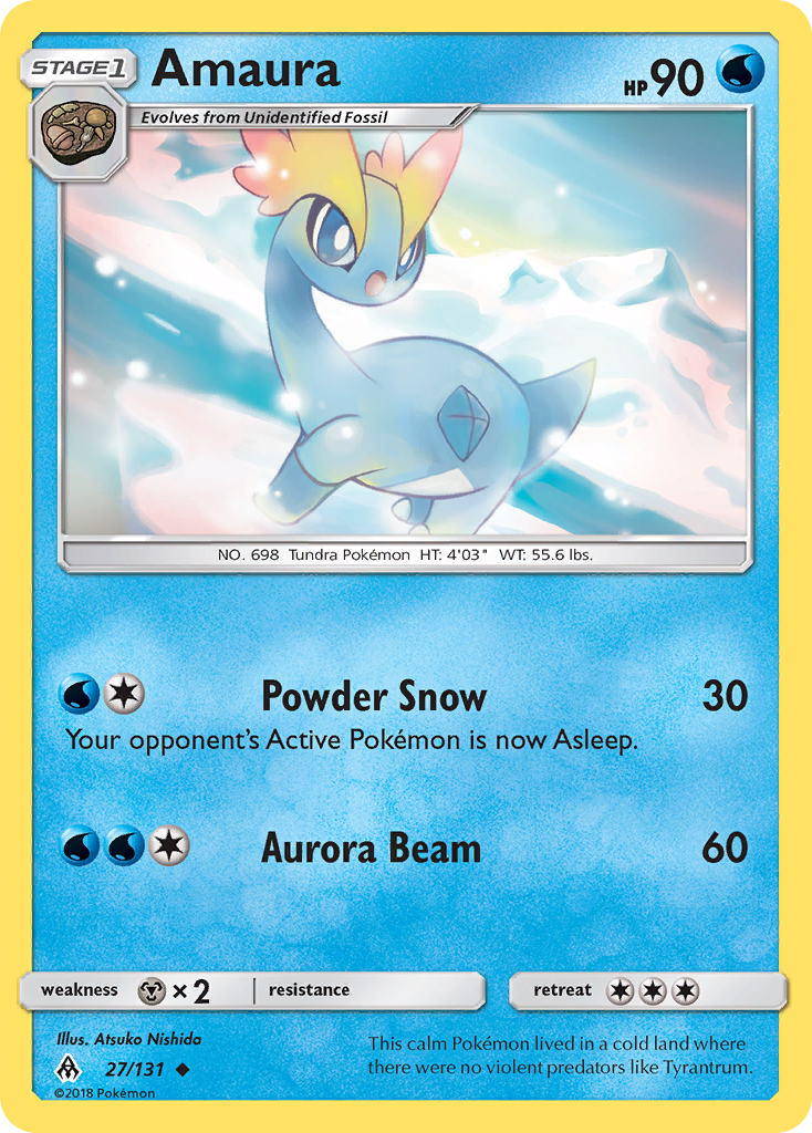 Amaura (27/131) [Sun & Moon: Forbidden Light] | Anubis Games and Hobby