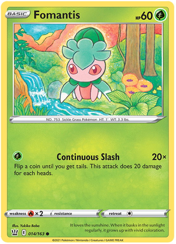 Fomantis (014/163) [Sword & Shield: Battle Styles] | Anubis Games and Hobby