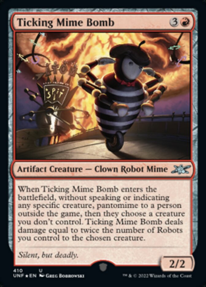 Ticking Mime Bomb (Galaxy Foil) [Unfinity] | Anubis Games and Hobby