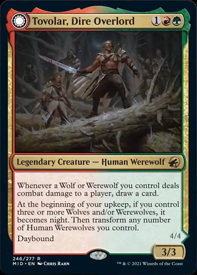 Tovolar, Dire Overlord // Tovolar, the Midnight Scourge [Innistrad: Midnight Hunt] | Anubis Games and Hobby