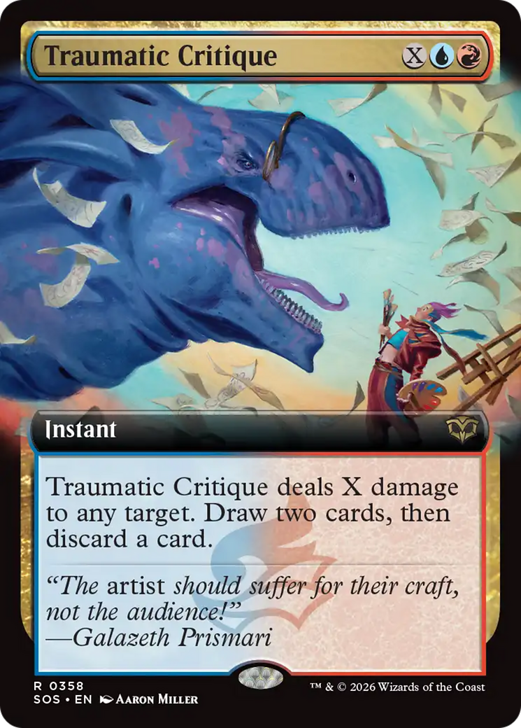 Traumatic Critique (Extended Art) [Secrets of Strixhaven] | Anubis Games and Hobby