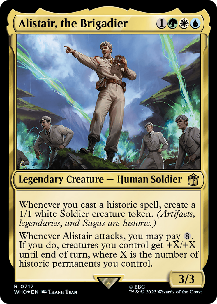 Alistair, the Brigadier (Surge Foil) [Doctor Who] | Anubis Games and Hobby