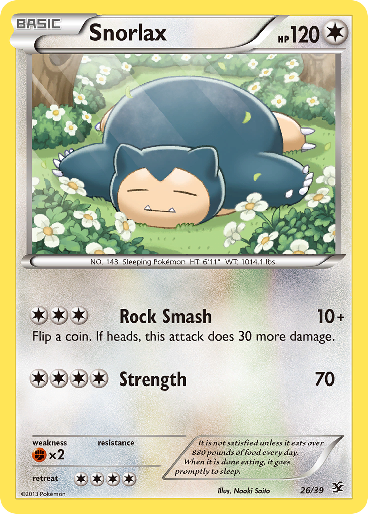 Snorlax (26/39) [XY: Kalos Starter Set] | Anubis Games and Hobby