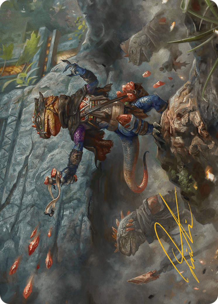 Agate Instigator Art Card (Gold-Stamped Signature) [Bloomburrow Art Series] | Anubis Games and Hobby