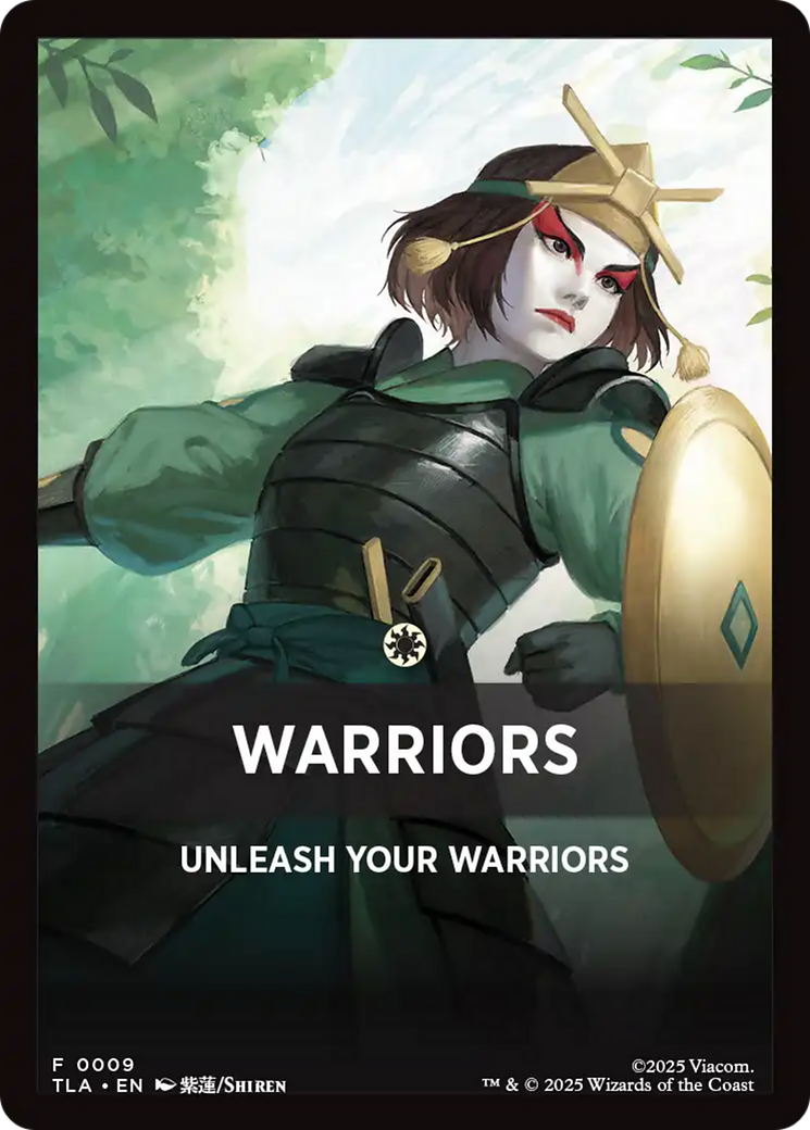 Warriors Theme Card [Avatar: The Last Airbender Tokens] | Anubis Games and Hobby