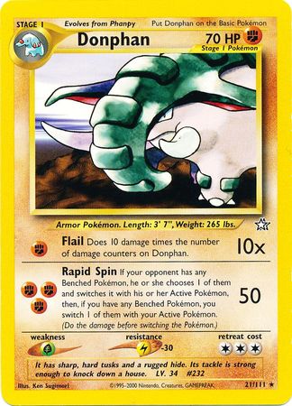 Donphan (21/111) [Neo Genesis Unlimited] | Anubis Games and Hobby