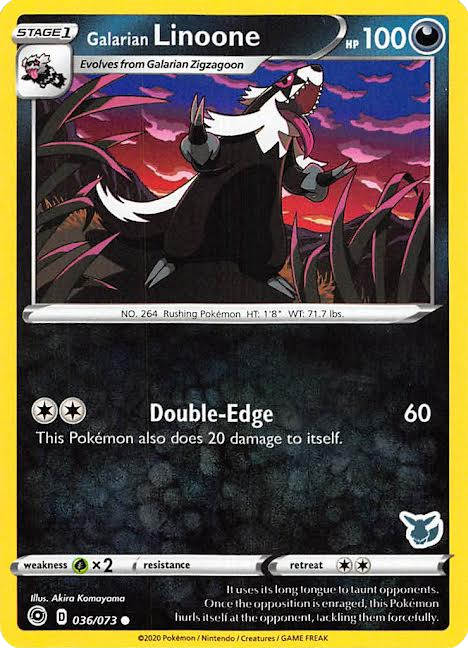 Galarian Linoone (036/073) (Eevee Deck) [Battle Academy 2022] | Anubis Games and Hobby
