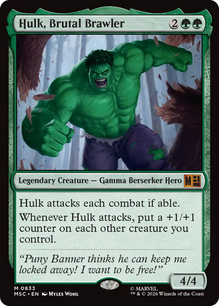Hulk, Brutal Brawler [Marvel Super Heroes Commander] | Anubis Games and Hobby