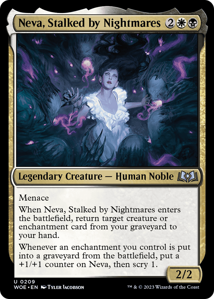 Neva, Stalked by Nightmares [Wilds of Eldraine] | Anubis Games and Hobby