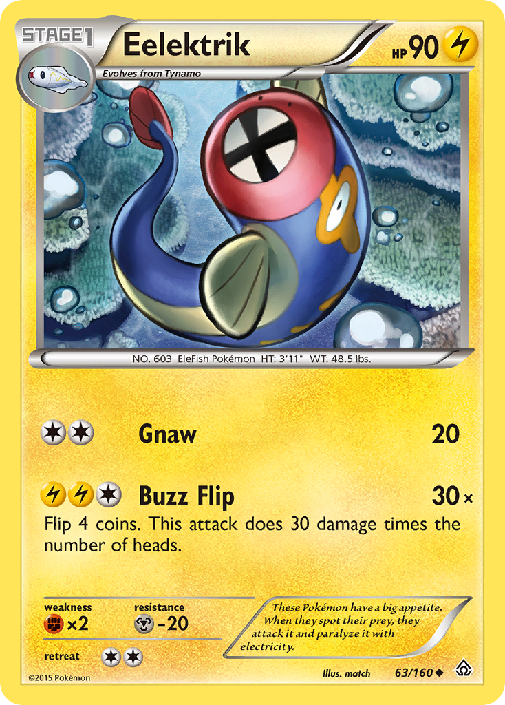 Eelektrik (63/160) [XY: Primal Clash] | Anubis Games and Hobby