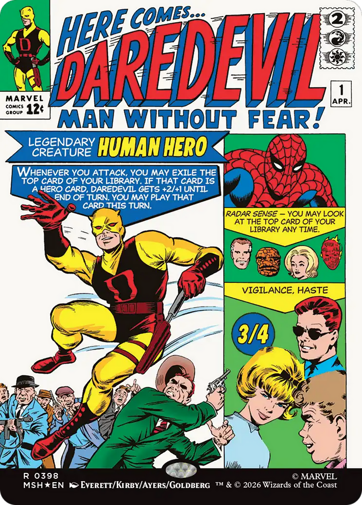 Daredevil, Man Without Fear (Borderless) (0398) [Marvel Super Heroes] | Anubis Games and Hobby
