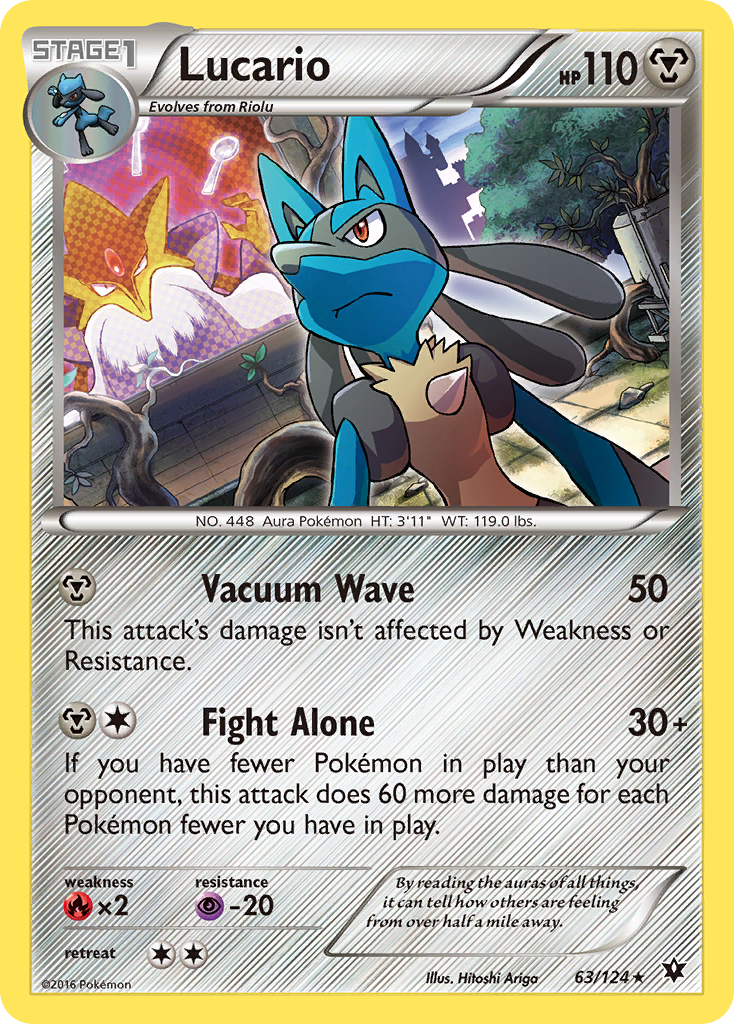 Lucario (63/124) (Cosmos Holo) [XY: Fates Collide] | Anubis Games and Hobby