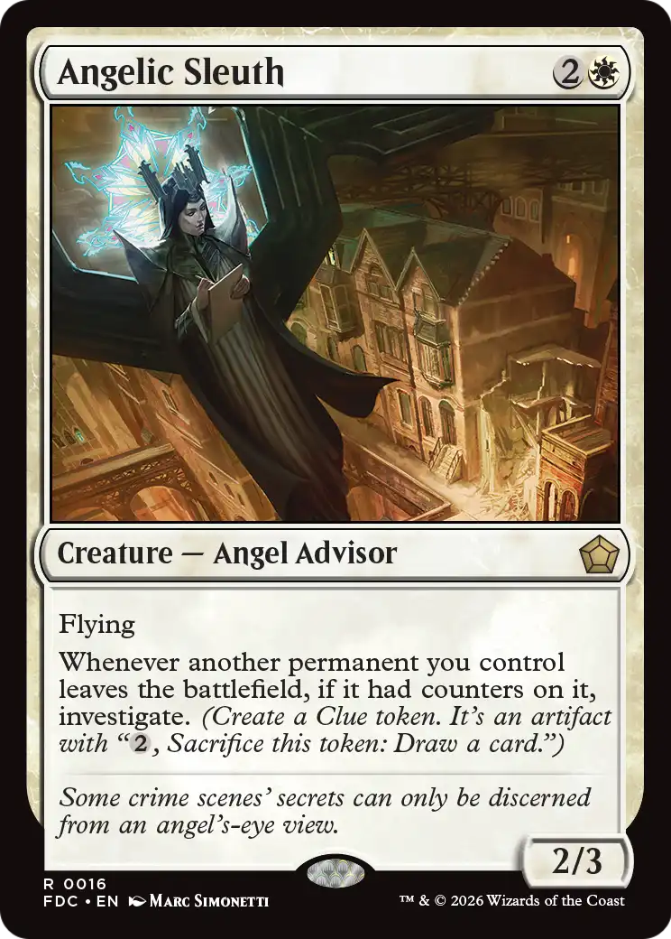 Angelic Sleuth [Foundations Commander] | Anubis Games and Hobby