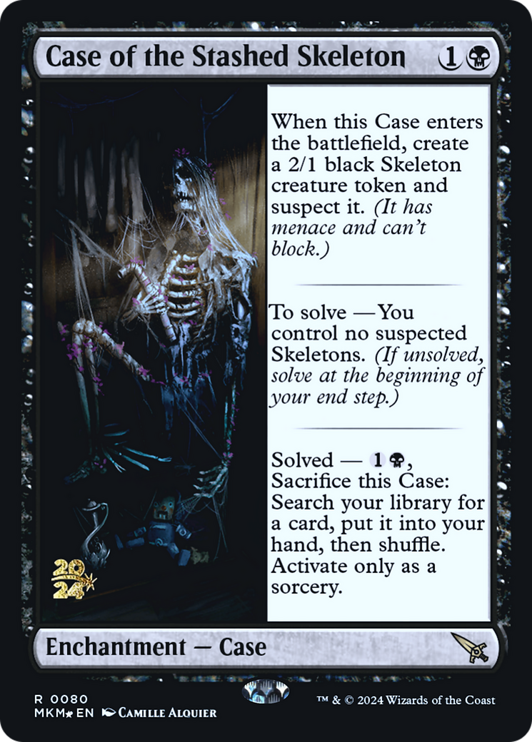 Case of the Stashed Skeleton [Murders at Karlov Manor Prerelease Promos] | Anubis Games and Hobby