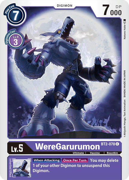 WereGarurumon [BT2-078] [Release Special Booster Ver.1.0] | Anubis Games and Hobby