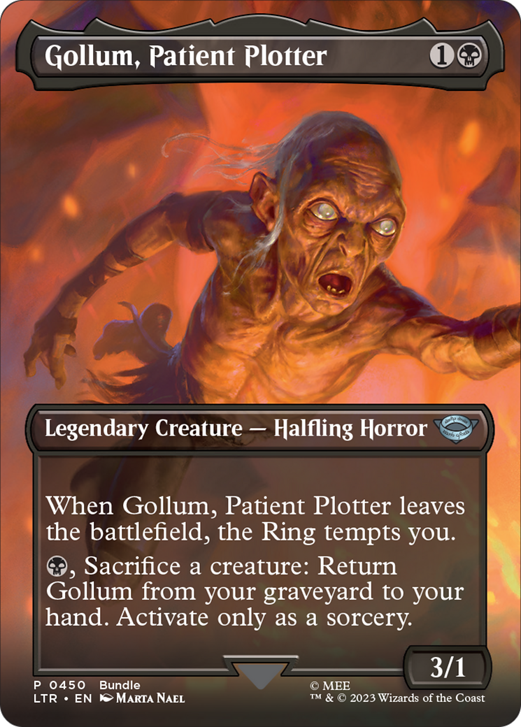 Gollum, Patient Plotter (Borderless Alternate Art) [The Lord of the Rings: Tales of Middle-Earth] | Anubis Games and Hobby