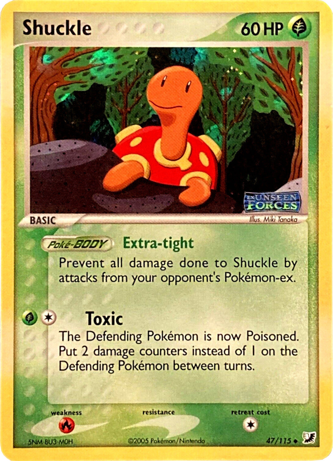 Shuckle (47/115) (Stamped) [EX: Unseen Forces] | Anubis Games and Hobby