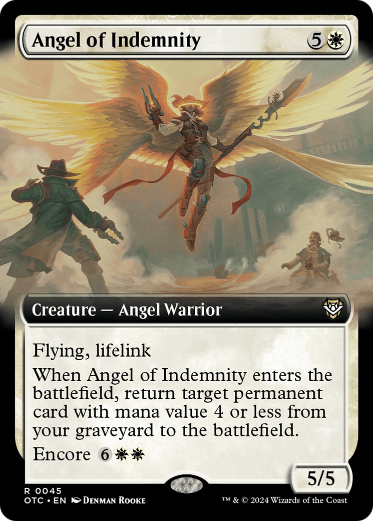 Angel of Indemnity (Extended Art) [Outlaws of Thunder Junction Commander] | Anubis Games and Hobby