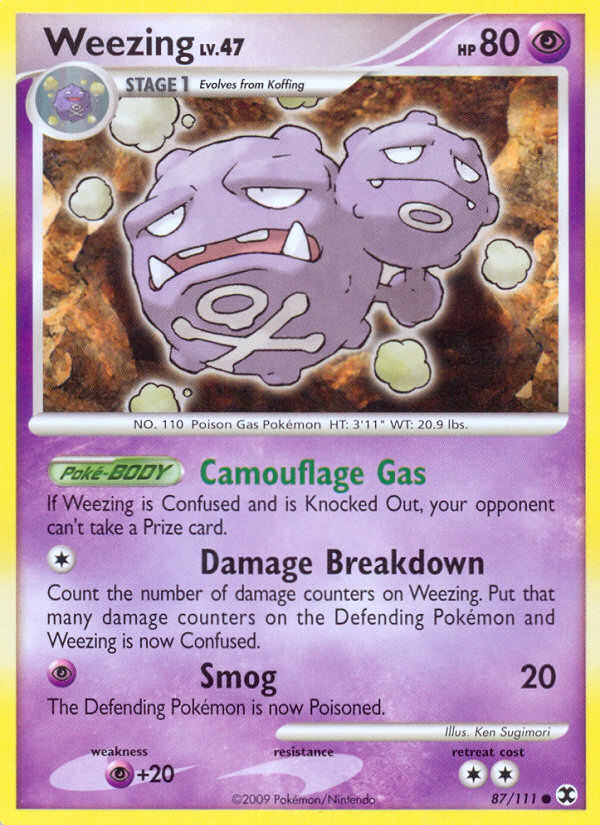 Weezing (87/111) [Platinum: Rising Rivals] | Anubis Games and Hobby
