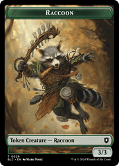 Rat // Raccoon Double-Sided Token [Bloomburrow Commander Tokens] | Anubis Games and Hobby