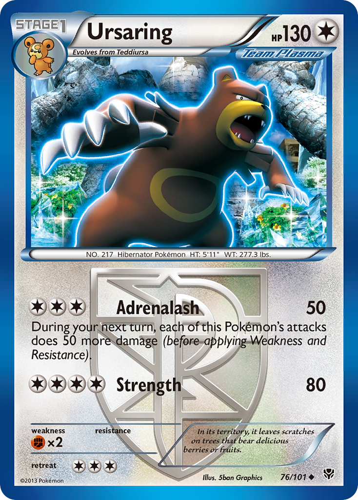 Ursaring (76/101) [Black & White: Plasma Blast] | Anubis Games and Hobby