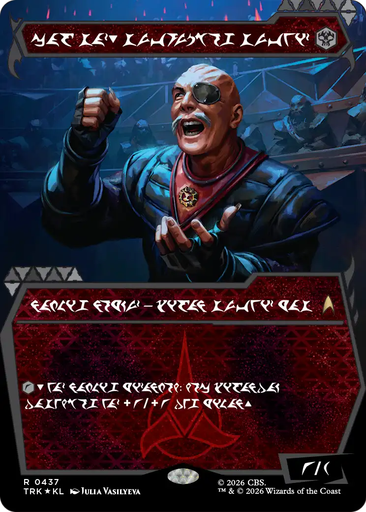 General Chang, Cold Warrior (0437) (Showcase Klingon) [Star Trek] | Anubis Games and Hobby