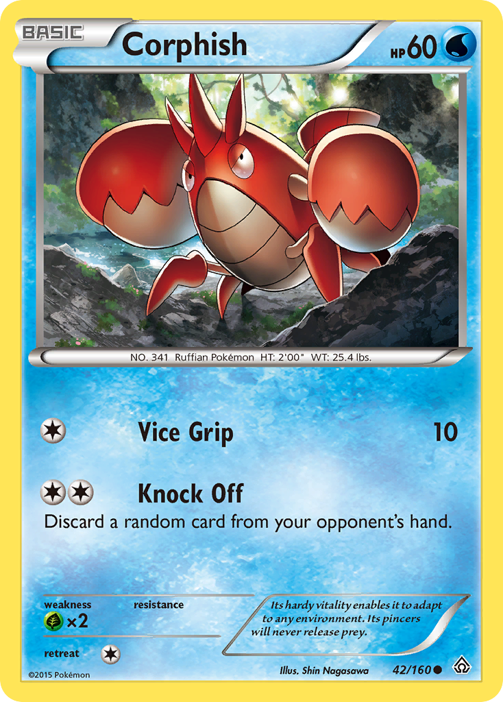Corphish (42/160) [XY: Primal Clash] | Anubis Games and Hobby