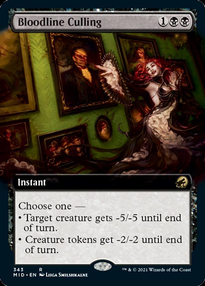 Bloodline Culling (Extended Art) [Innistrad: Midnight Hunt] | Anubis Games and Hobby