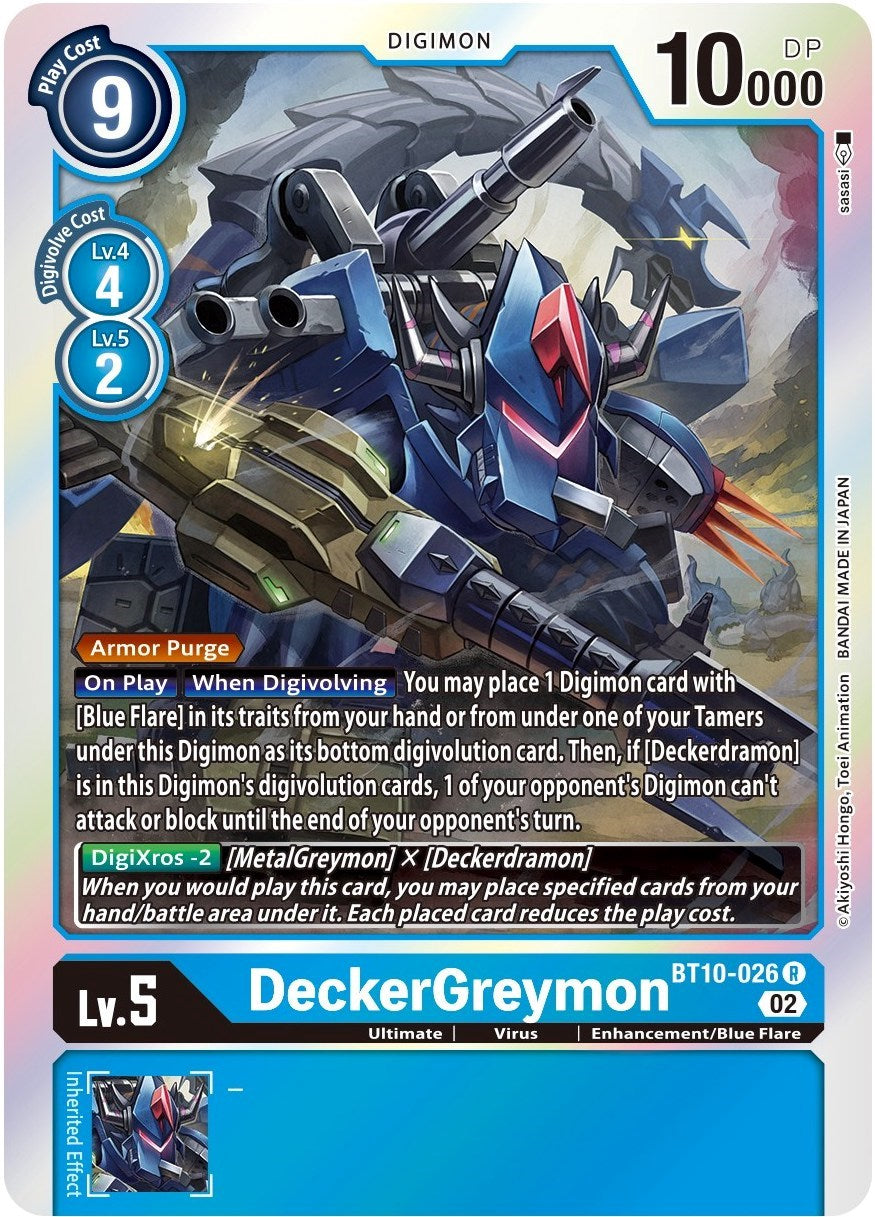 DeckerGreymon [BT10-026] [Xros Encounter] | Anubis Games and Hobby