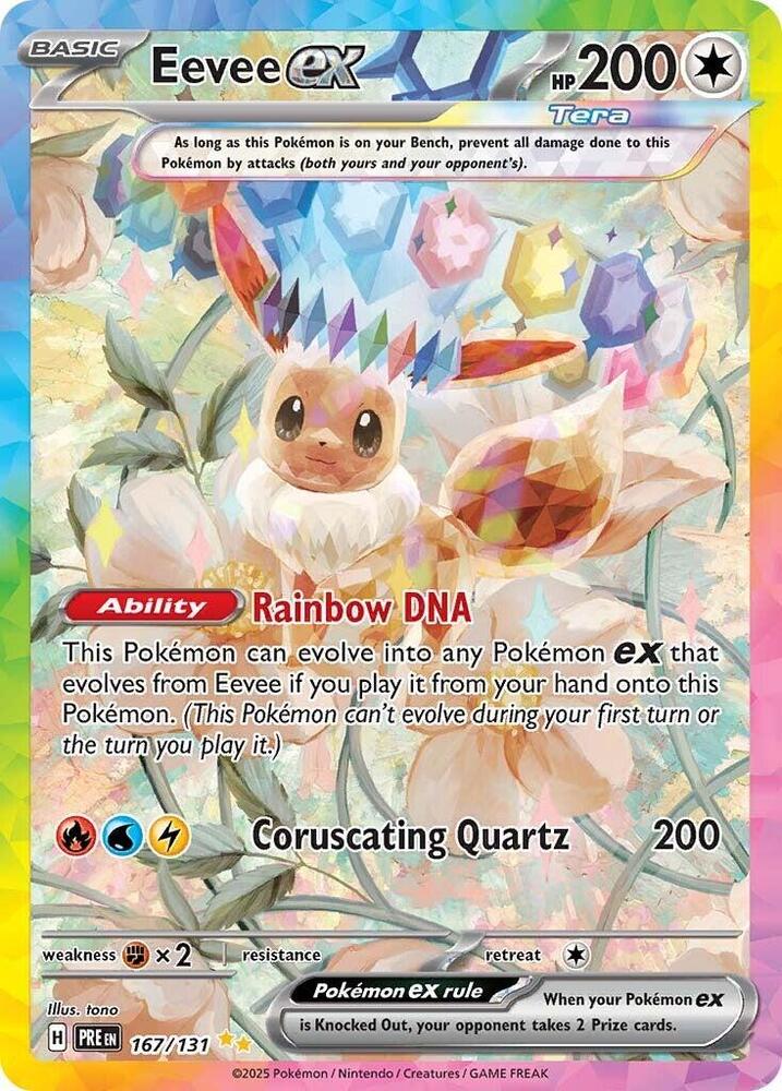 Eevee ex (167/131) [Scarlet & Violet: Prismatic Evolutions] | Anubis Games and Hobby