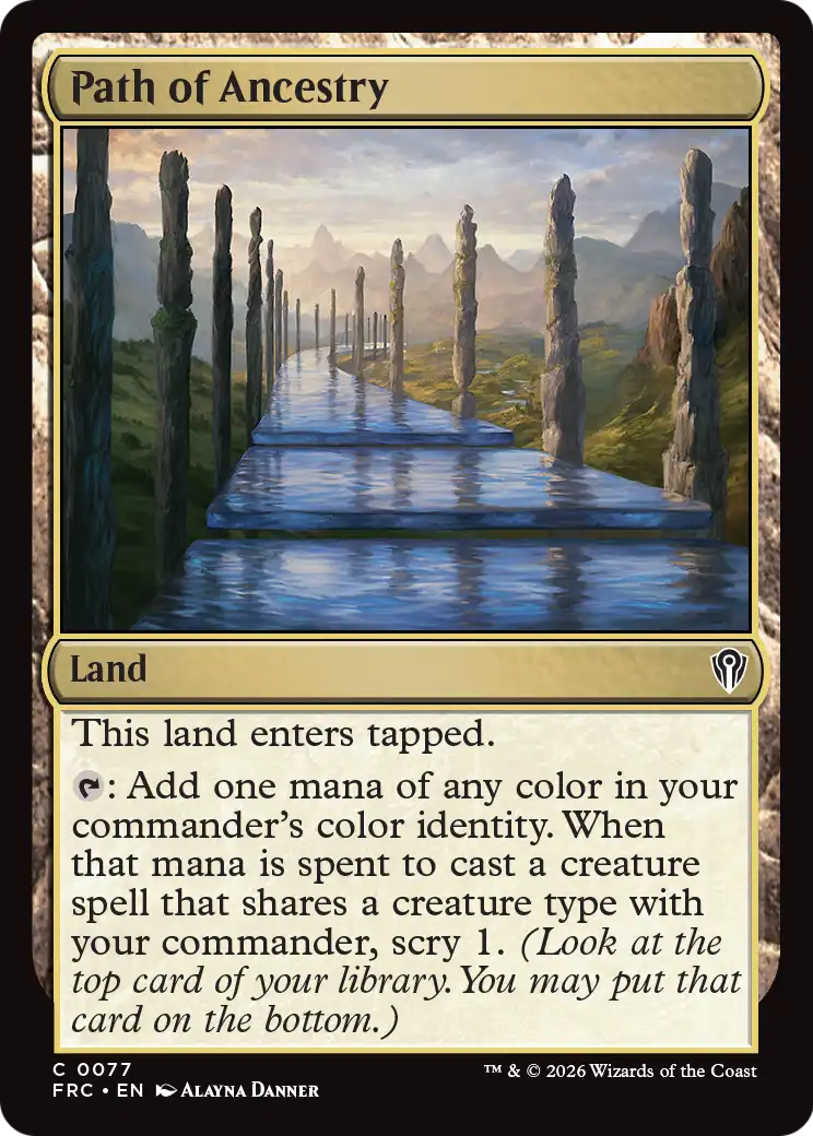 Path of Ancestry [Reality Fracture Commander] | Anubis Games and Hobby