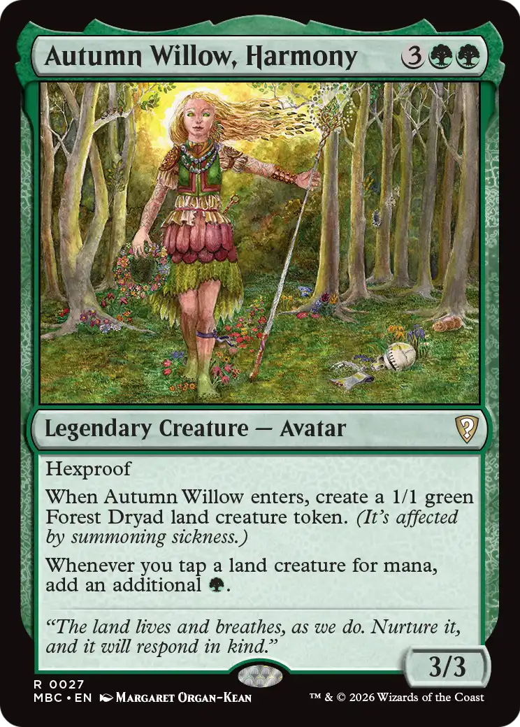 Autumn Willow, Harmony [Mystery Booster: Commander Edition] | Anubis Games and Hobby
