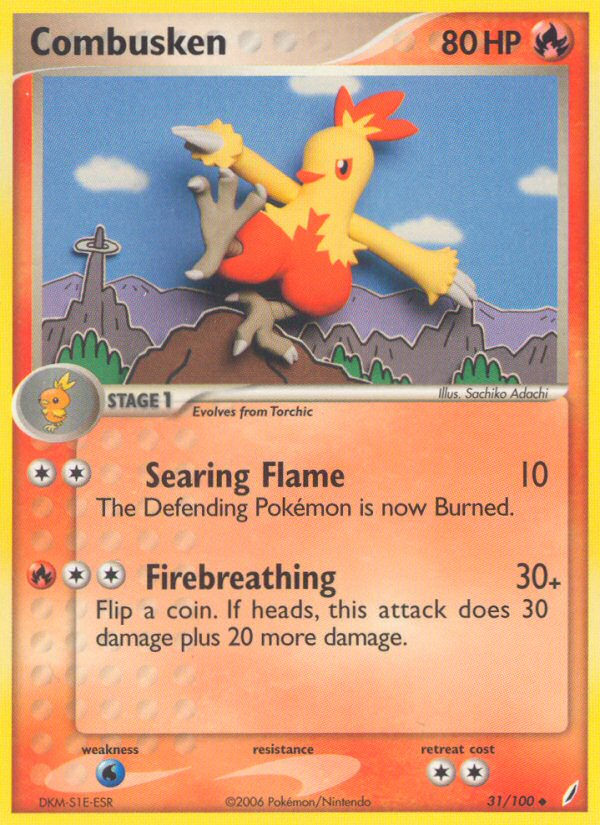 Combusken (31/100) [EX: Crystal Guardians] | Anubis Games and Hobby