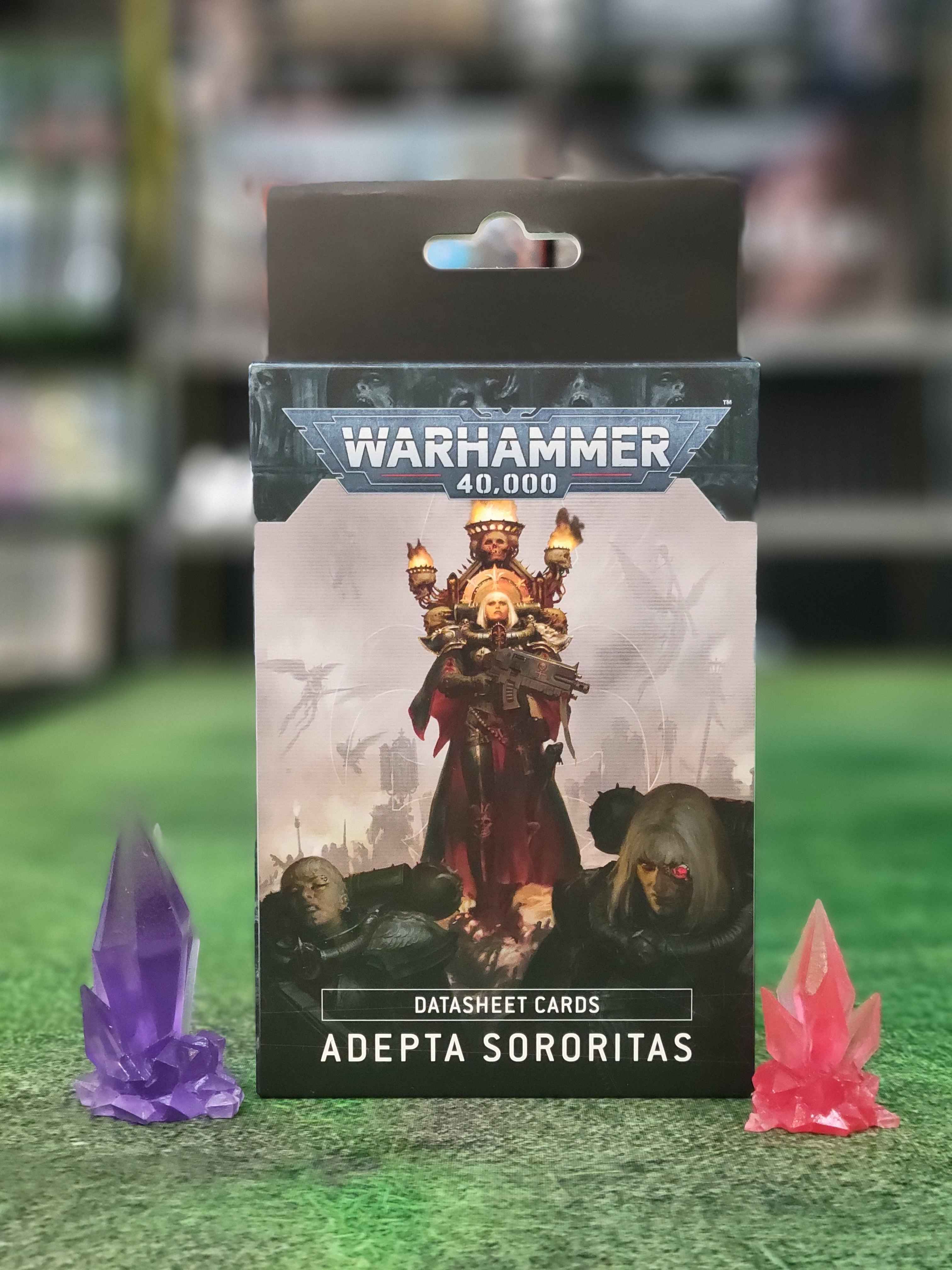 Adepta Sororitas Datasheet Cards | Anubis Games and Hobby